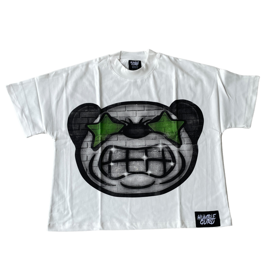 Big Head Panda Quoted Tee (Green)