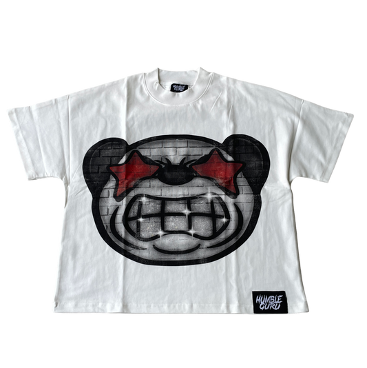 Big Head Panda Quoted Tee (Red)