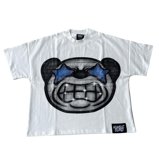 Big Head Panda Quoted Tee (Blue)