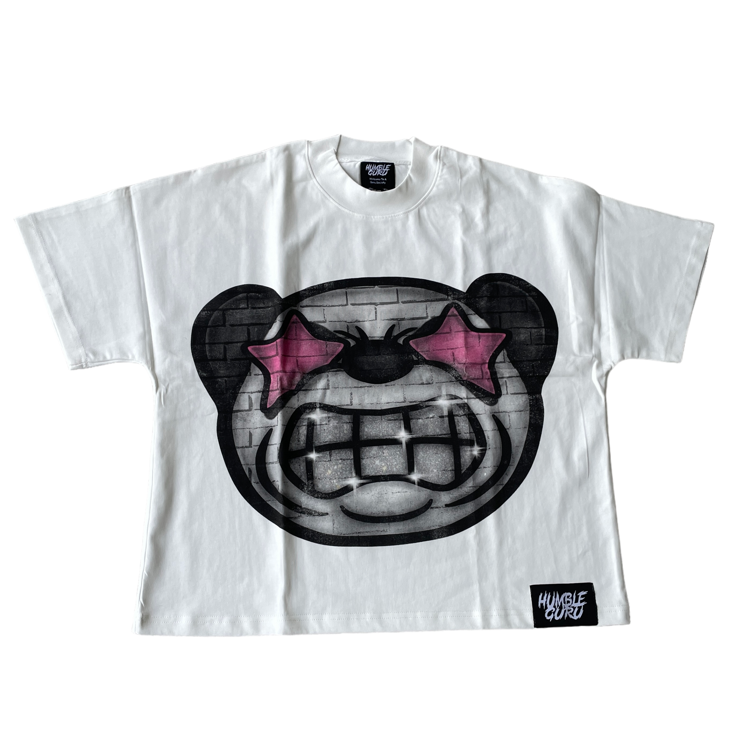 Big Head Panda Quoted Tee (Pink)