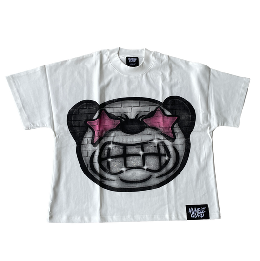 Big Head Panda Quoted Tee (Pink)